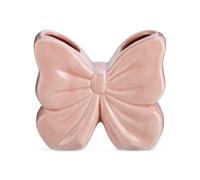 Coquette Pink Bow Ceramic Vase with Drainage, Minimalist Modern Home Decor Flower Vase, Small Flower Container for Living Room Bedroom Dining Table Office Shelf, Option