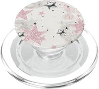 Coquette Pink Star & Bow Disco Ball Cute Soft Girl PopSockets PopGrip for MagSafe