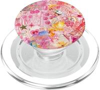 Coquette Pink Y2K Party Girl Aesthetic Collage Pattern PopSockets PopGrip for MagSafe