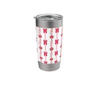 Coquette Red Bows and Roses Stainless Steel Insulated Tumbler