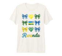 Coquette Rwanda Flag Rwandan Girls Premium T-Shirt