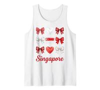 Coquette Singapore Flag Singaporean Girls Tank Top