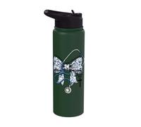 Coquette Stethosope Christian Nurse Works with Willing Hands Stainless Steel Insulated Water Bottle