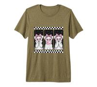 Coquette Terrier Puppy Trio Bubblegum Retro Premium T-Shirt