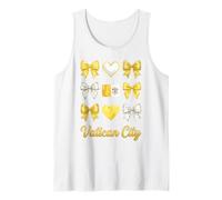 Coquette Vatican City Flag Vaticanian Girls Tank Top