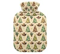 Coquette Western Christmas Xmas TreeHot Water Bottle for Period Cramp Relief