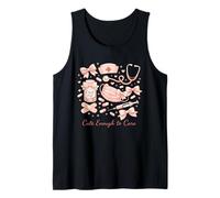 Coquette Wound Care Nurse Pink Nursing Aesthetic Medical Tank Top