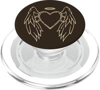 Coquette Y2K Cute Kawaii Heart with Wings and Halo PopSockets PopGrip for MagSafe