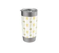 Coquette Yellow Bows and Roses Stainless Steel Insulated Tumbler