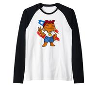 Coquí Boricua Women’s Puerto Rican Pride Puerto Rico Latina Raglan Baseball Tee