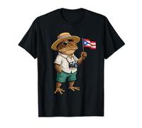 Coqui Frog Puerto Rico Taino Puerto Rican Flag Boricua T-Shirt