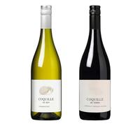 Coquille de Pair French Wine Gift Set 12.5% ABV | This vegan friendly gift set combines the crisp and refreshing Coquille de Mer Vermentino with the rich and velvety.
