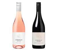 Coquille de Pair Wine Gift Set | Fleur Cinsault Rosé & Terre Old Vines Carignan | Southern French Rosé & Red Wine Duo | Vegan Friendly
