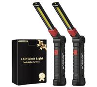 Coquimbo LED Torch Rechargeable Work Light, Birthday Gifts for Men Dad Him Inspection Lamp Magnetic Light with Hanging Hook 360° Rotate Camping Lights for Car Repair BBQ Emergency Use