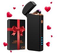Coquimbo Valentines Day Gifts for Him Men Electric Lighter, USB Rechargeable Arc Lighter Windproof Flameless Plasma Lighter with Battery Display, Birthday Gifts for Men, Women, Him, Her