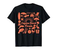 Coquina Beach Fl Florida Beach Vacation Coastal Life T-Shirt