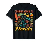 Coquina Beach Fl Florida Beach Vacation Coastal Life T-Shirt