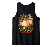 Coquito' Season All Year Boricua Christmas Tank Top