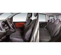 CORA 000129149 Complete Set Custom Seat Covers Fiat Panda 12> 5 Seater Rear Full Scottish Grey
