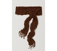 Cora Cutwork Wrap Belt at Free People in Coffee Bean - female