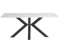 Cora Dining Table - 6 Seater - 180cm - Kass Gold Sintered Stone