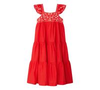Cora organic cotton dress Rouge coquelicot 4 years