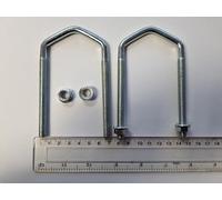 Corab 2.5" V Bolts, Hex Head, Alloy Steel, Qty 2, M8 x 3" Right Hand, Grade 5, 2" Compatible Groove Diameter