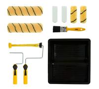 Coral 10411 Max Coat Paint Roller and Brush Set for Emulsion and Gloss 10 Piece Pack Set