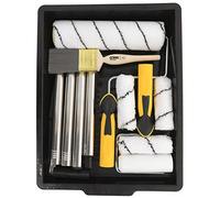 Coral 10505 Easy Coater Paint Roller Brush Set with Extension Pole 10 Piece Pack Set