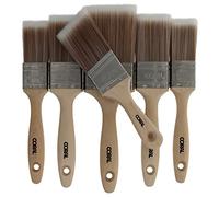 Coral 31599 Painter's Pack Paint Brushes 6Pk Professional Grade with FSC Wood 6 Piece Pack Set 2X 1.5", 2X 2", 3" and 2" Stubby Brush