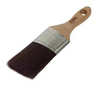 Coral 31753 Aspire 2 inch Paint Brush Professional Firm Angled Cut with Oval Stubby Short Profile for Fast Accurate Cutting-in Ultra-Smooth Finish with Trade Emulsion or Gloss FSC Wood Handle