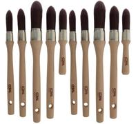 Coral 33719 Aspire 5 piece Round Sash Paint Brush Set Professional Firm Pointed for Fast Accurate Cutting-in Ultra-Smooth Finish with Trade Emulsion or Gloss FSC Wood 15, 18, 21, 25, 18MM Stubby