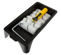 Coral 43400 Easy Coater Paint Mini Roller Kit with Microfibre Covers for Emulsion 4 inch 8 Piece Pack Set