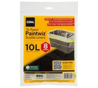 Coral 73335 Paintwiz Paint Scuttle Liners with Coreflex 10 Litre 8 piece pack Fast Easy Cleanup