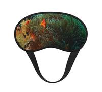 Coral and Fish Printe, Full Eye Covers Light Blocking Eye Masks Blackout Sleep Eye Muffs