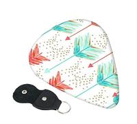 Coral And Teal Arrows Guitar Picks, 6 Pack Includes Thin(.46mm), Medium(.71mm) & Heavy Gauges(.96mm) Suitable For Guitar, Ukulele, Etc.