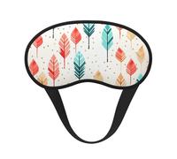 Coral and Teal Arrows Sleep Mask Soft Comfortable Eye Mask with Adjustable Strapblackout Eye Sleep Shade Cover for Women Girls Men Travel Yoga Nap Shift Work