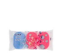 Coral Bath Sponge 3pk
