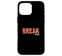 Coral Break The Mold Coral Color Graphic Case for iPhone 16 Pro Max