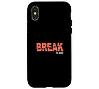 Coral Break The Mold Coral Color Graphic Case for iPhone X/XS