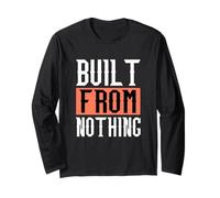 Coral Built from Nothing Coral Color Graphic Long Sleeve T-Shirt