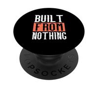 Coral Built From Nothing Coral Color Graphic PopSockets Adhesive PopGrip