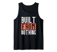 Coral Built from Nothing Coral Color Graphic Tank Top