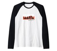 Coral Change The Game Coral Color Graphic Raglan Baseball Tee