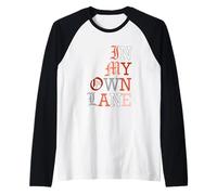 Coral Color in My Own Lane Coral Graphic Raglan Baseball Tee
