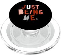 Coral Color Just How I Be Coral Graphic PopSockets PopGrip for MagSafe