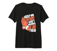 Coral Color Pray to Be Different Coral Graphic Premium T-Shirt