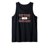 Coral Color The Game is Heartless Coral Graphic Tank Top