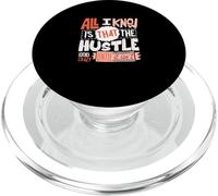 Coral Color The Hustle Looks Crazy Coral Graphic PopSockets PopGrip for MagSafe