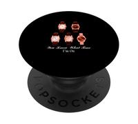 Coral Color The Time I'm On Coral Graphic PopSockets Adhesive PopGrip